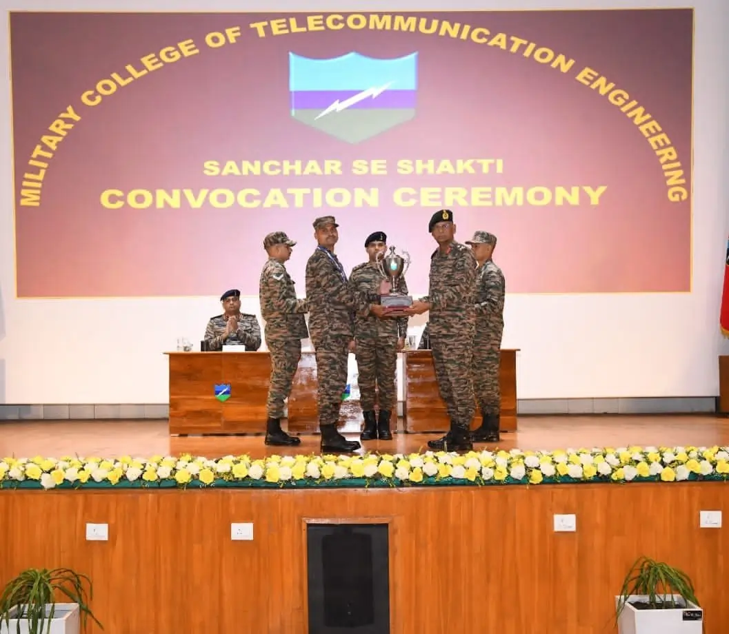 Trophy Being Given
