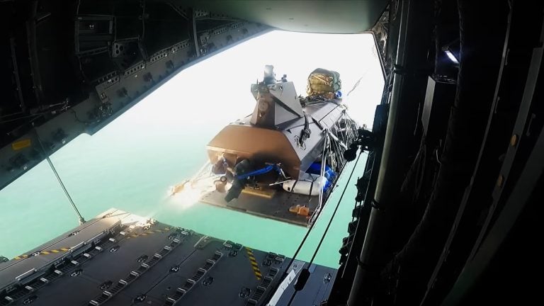 UK-US Team Achieves Historic Airdrop of Uncrewed Surface Vessel from A400M Aircraft
