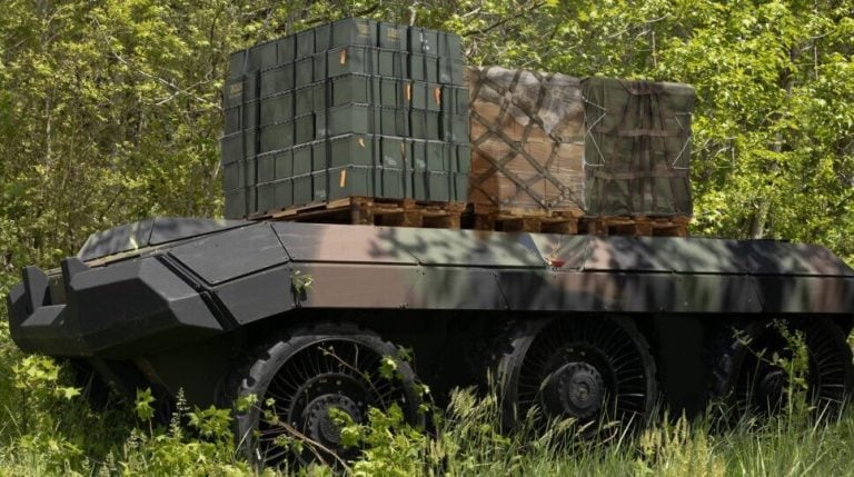 US Army Introduces Dire WOLF Hybrid Unmanned Ground Vehicle for Resupply Missions
