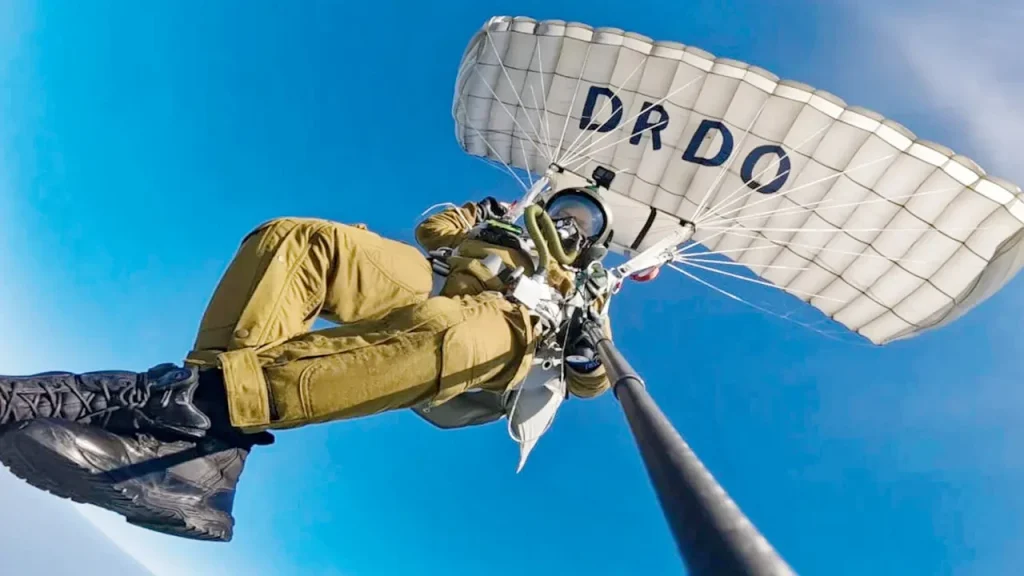 DRDO Conducts High Altitude Trial of Combat Parachute System 1