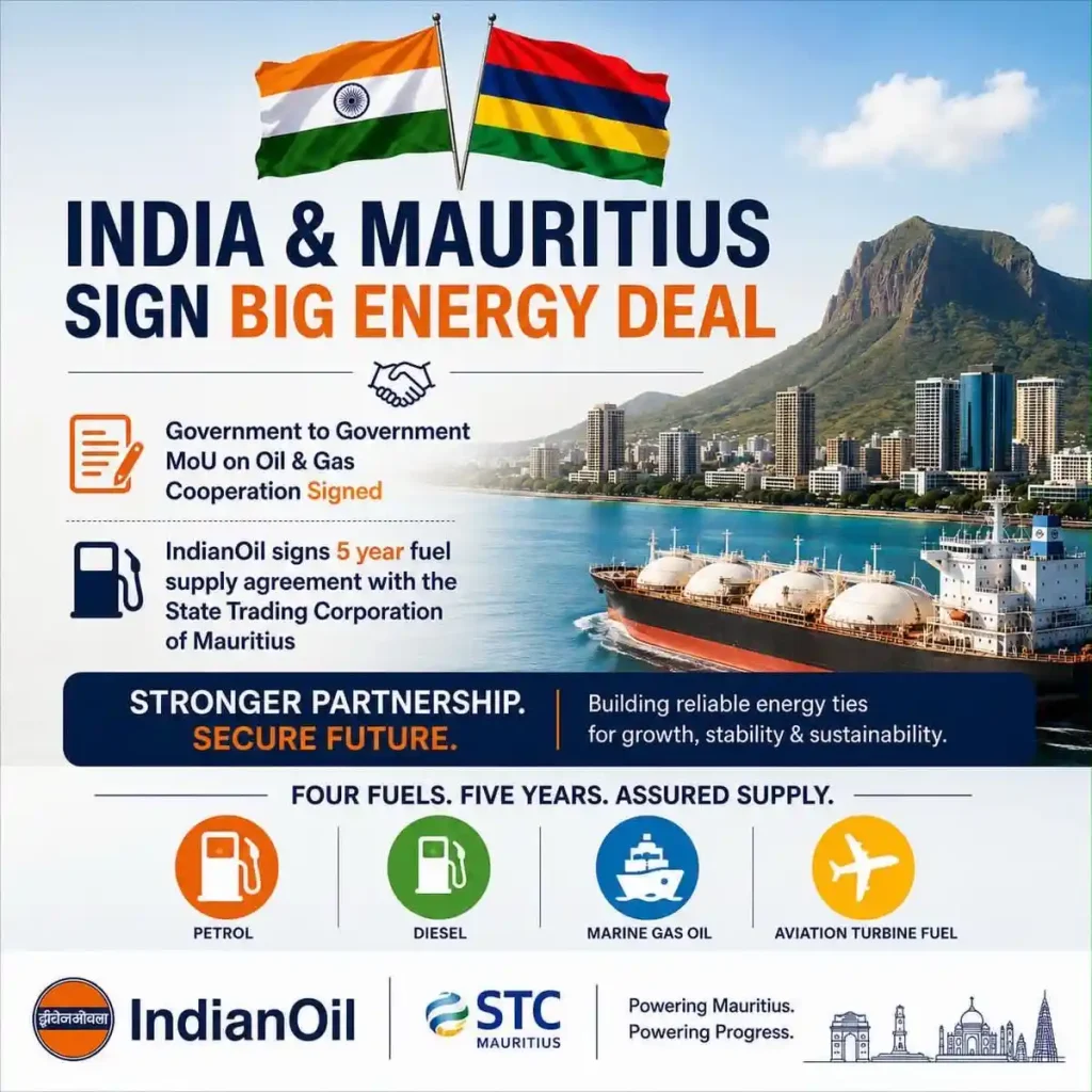 India Signs Five Year Fuel Supply Agreement with Mauritius