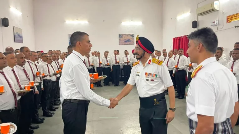 Officer Shaking Hands
