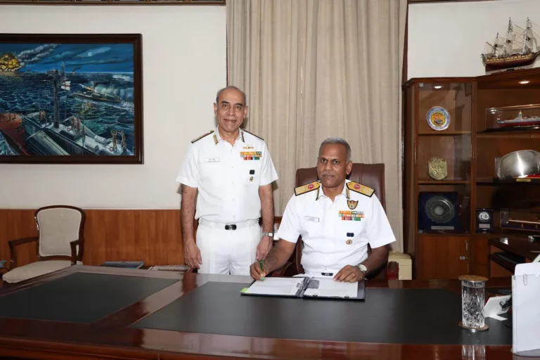 Vice Admiral AN Pramod Taking Over