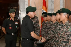 General Dhiraj Seth Felicitates Assam Regiment Team for Winning Gold at Cambrian Patrol 2026